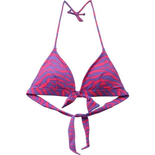 The Bikini Top for Women Swimwear Swimsuit Top Purplish red Leopard Print Bikinis Biquini Brazilian Sexy Maillot De Bain Bandage