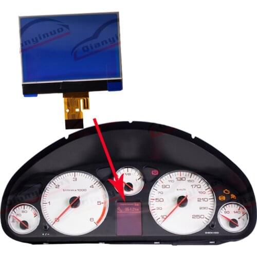 Qianyinuo Dashboard LCD Display For Peugeot 407/407SW LCD Screen Instrument Cluster