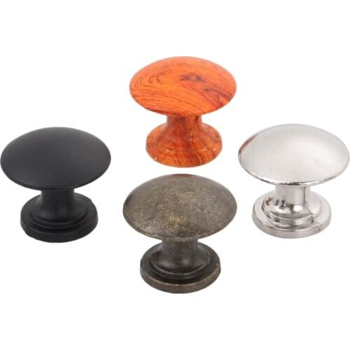 1 PC 24*22mm Cabinet Furniture Handles Metal Kitchen Cupboard Door Pulls Drawer Knobs Cabinet Hardware Round Knob with Screw