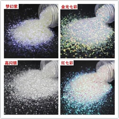 1 Bag 50g Ultra-Fine Diamond Unicorn (iridescent color shift) Glitter mix! For acrylic & gel nail art,festival, crafts, tumbler