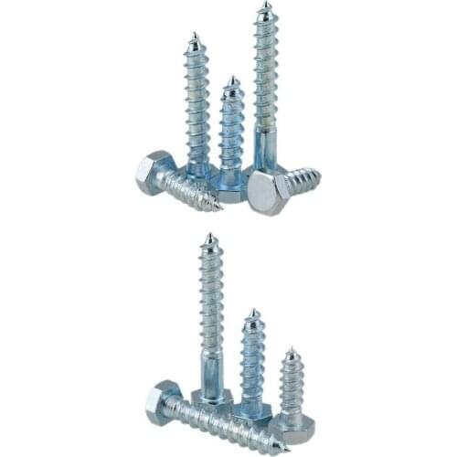 10PCS M6 M8 Extended full thread half thread outer hexagon Self-tapping screws