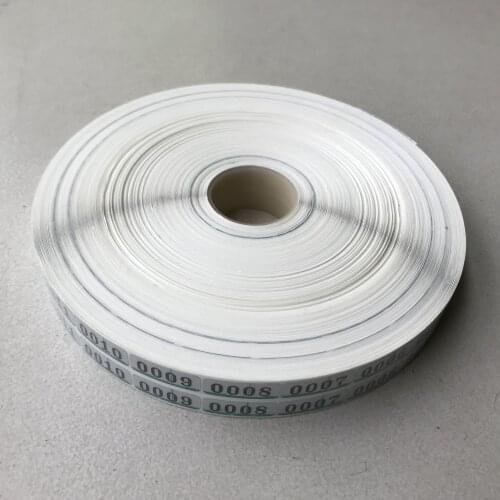 1 x 5000 pairs Brand new Twin Check labels No. 0001 - 5000 for Noritsu & Fuji negative minilabs show as the photo