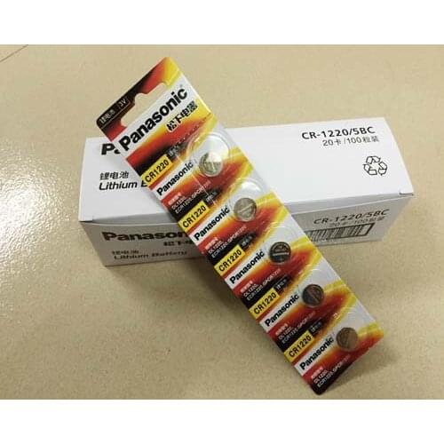 200pcs/lot New Panasonic CR1220 BR1220 DL1220 ECR1220 LM1220 3V Lithium Batteries Cell Button Coin Battery