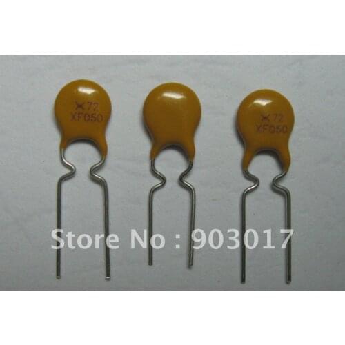 300 Pcs Radial Leaded PPTC Resettable Fuse 72V 0.5A PolySwitch New