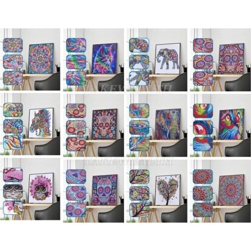 Diamond Mosaic Special Shape animal Rhinestones Pictures Diamond Painting Partial Round Diamond Embroidery Animal Kits NY