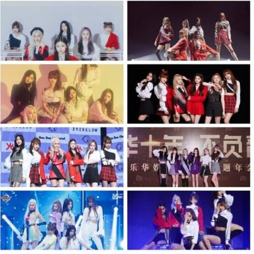 Diamond Painting Kpop Groups Everglow Bon Bon Chocolat Album 5D DIY Full Diamond Embroidery Cross Stitch Kits Home Decoration