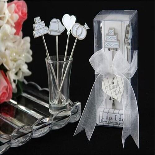 Free Shipping Fairy Tale Stainless Steel Fruit Fork Wedding Favor Wedding Gift Each 4Pcs = 1Box 20Box=20Set