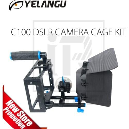 YELANGU C100 DSLR Rig Camera Cage Kit (Including Matter box and Follow focus)