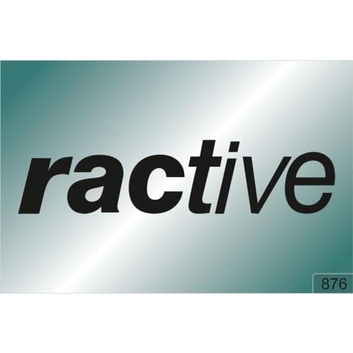 For RACTIVE -2 pcs. stickers HIGH QUALITY DECALS different colors 876