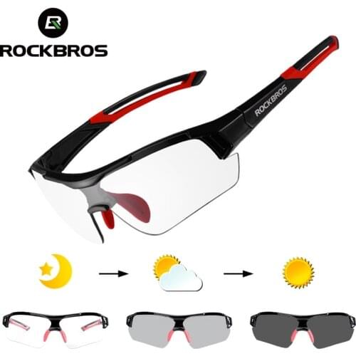 ROCKBROS Photochromic Cycling Sunglasses Eyewear UV400 MTB Road Bicycle Myopia Goggles For Women Men Outdoor Sports Bike Glasses