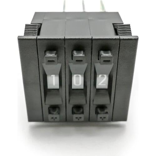 BCD8421 Encoder 0-9 Bits 30*8CM Digital Type Pushwheel Switches PF311221 Used For Time Relay,PLC, Signal Processing