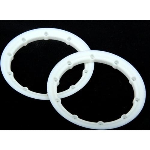 Nylon beadlock ring set 8pc (4pc inner and 4pc outer) fit for Losi 5ive-T ROVAN LT KM X2 white and orange choose
