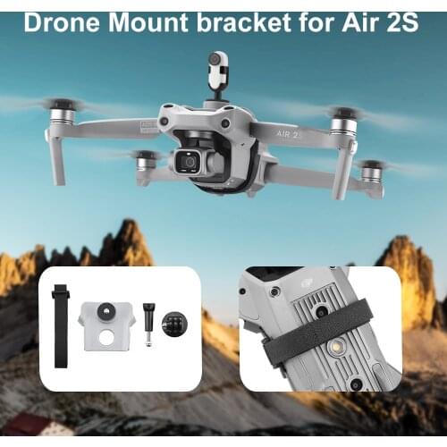 Drone Mount Bracket for DJI Air 2S Extended Bracket Holder Upper Mount Adapter for 360 Panorama Camera Camera Accessories
