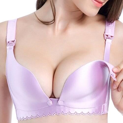 Summer maternity underwear breastfeeding bra for women pregnant lingerie Gather push up plus size Smooth feeding Nursing Bras