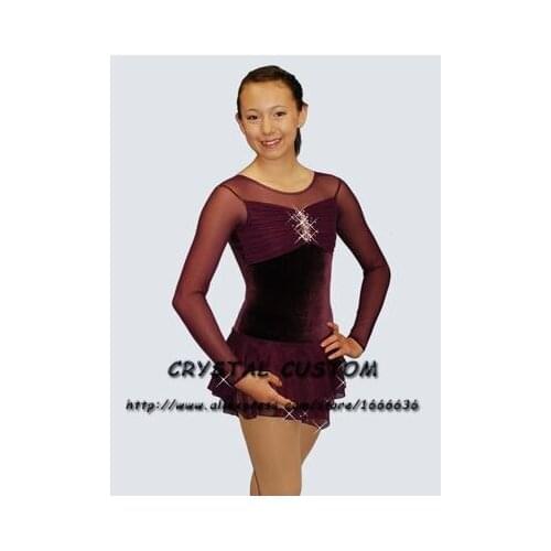 Hot Sales Girls Figure Skating Dresses Graceful New Brand Ice Figure Skating Dresses For Competition Kids DR3737