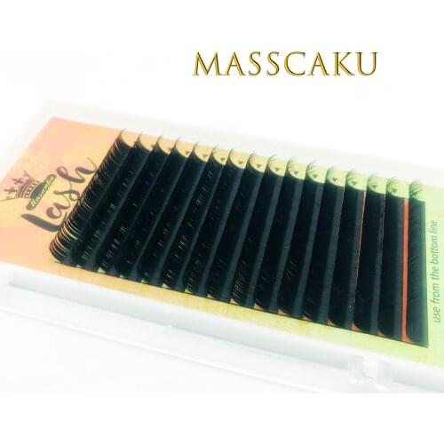 MASSCAKU Eyelash Extension Makeup false Mink Eyelashes Individual Eyelash 16 Rows Natural Soft Lashes makeup tools