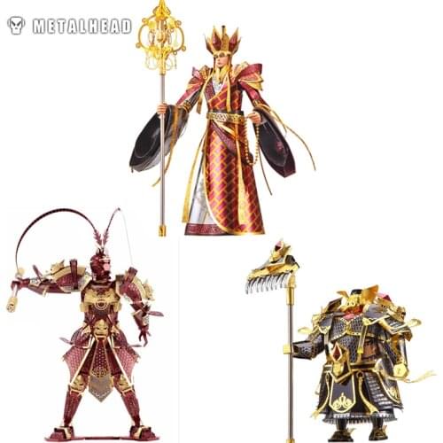 3D Metal Puzzle Creative The Holy Monk Of Tang The Monkey King Laser Cutting Assemble Model Jigsaw Educational Toys For Adults