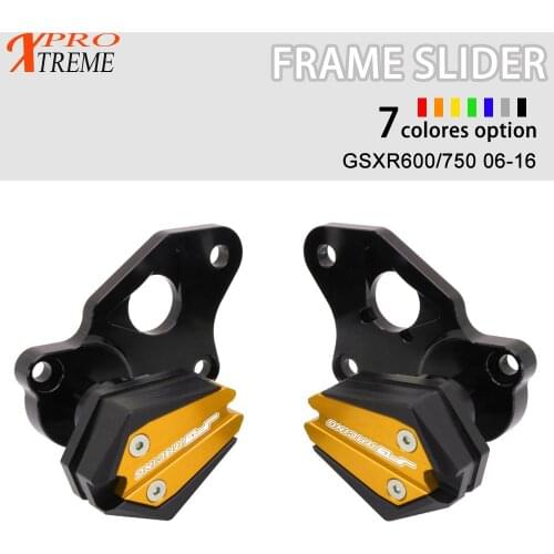 Motorcycle CNC Falling Protection Crash Pad Frame Slider For SUZUKI GSXR600 GSXR750 gsxr 600 750 2006-2016 07 08 09 10 11 12 13