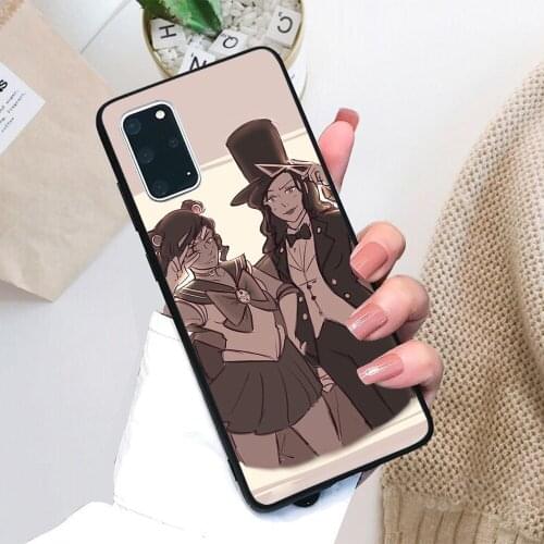For Samsung Galaxy Sailor Korra & Tuxedo Sato Soft TPU Black Border Samsung Galaxy Case