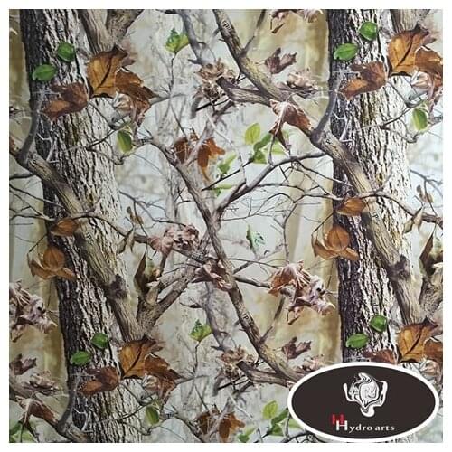 Excellent quality maple leaves camo hydrographics film water transfer printing film 50cm wide aqua print HFD002