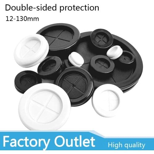 5/10pcs 12-100mm cable holder protector Circlip Rubber wire grommet gasket Electric box inlet outlet Seal ring Dust plug cover