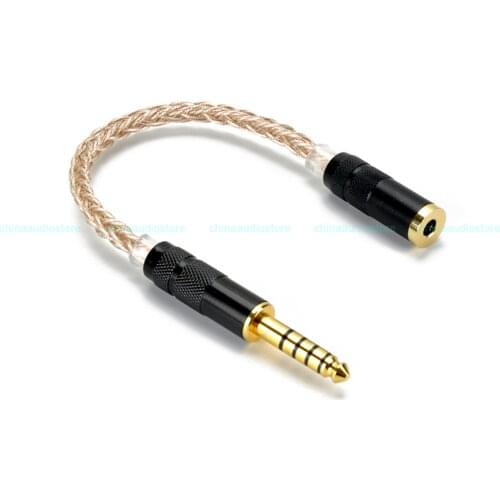4.4mm Male To 3.5mm TRRS Female Balanced Audio Cable Converter OCC SONY Portable HiFi Player