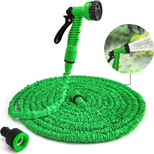 Garden hose magic water hose watering hose flexible expandable reels hose for watering connector Blue Green 25-200FT