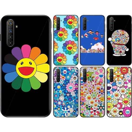 Smiling Sunflower Silicone Cover For OPPO Reno 4 3 Pro 10X Zoom 2 Z F Realme ACE C2 X2 Pro 5G Phone Case