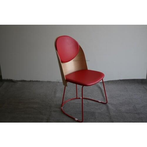 Modern Simple Dining Chair Personalized Dining Chair Italian Minimalist Back Chair Nordic Elegant Net Red Makeup Chair