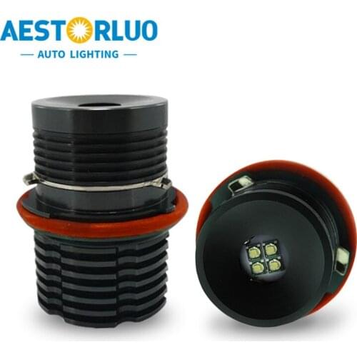 2pcs Factory Supply Canbus 48W E39 Angel Eyes Halo Ring LED Marker For BMW E87 E82 E88 E60 E61 E64 E65 E83 E53 White12V