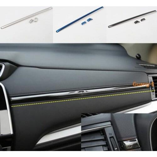 Car Inner Trim Stainless Steel Front Middle Co-driver Console Control Dashboard Panel For Honda CRV CR-V 2017 2018 2019 2020