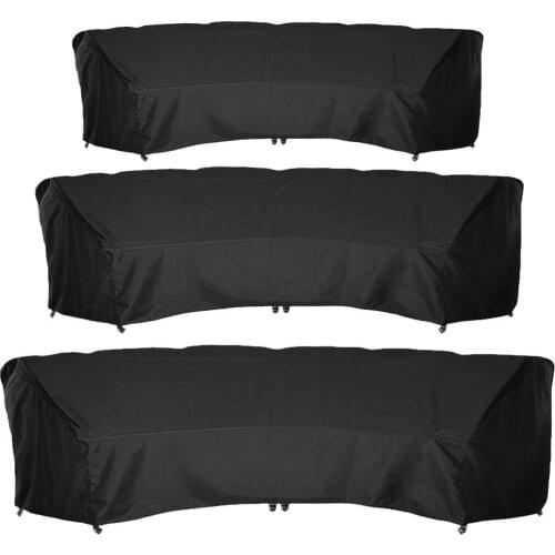 Waterproof Sofa Protect Curved Outdoor Sofa Cover Rattan Patio Garden Furniture Protective Cover All-Purpose Dust Covers
