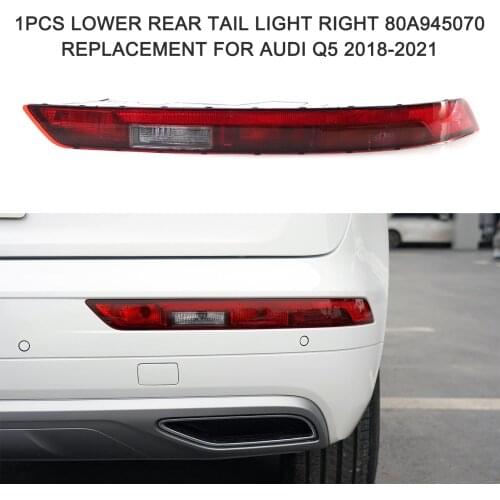 Rear Bumper Reflectors Light Lower Rear Tail Light Right 80A945070 Replacement for Q5 2018-2021