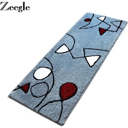 Zeegle Rectangle Floor Mats For Parlor Living Room Home Slip Resistant Kids Bedroom Rugs Bedside Mat Absorbent Kitchen Area Rugs