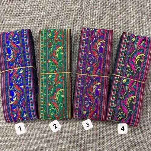 5cm ethnic style jacquard webbing,QC0422E