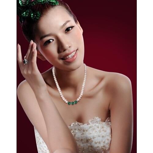 Women Gift word 925 Sterling real [bright pearl] natural freshwater pearl necklace, stone necklace, bright authentic moth