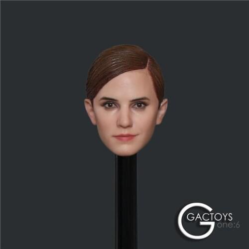 1/6 Scale Female Figure Emma Watson Head Sculpt Model Toys for 12" Action Figure Body Doll DIY Collectible