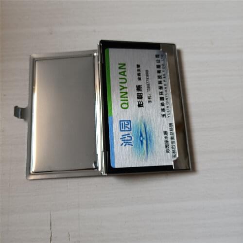 10pcs/lot Blank Sublimation Metal Name Card Holder Case For Printing Sublimation Ink Transfer DIY Craft