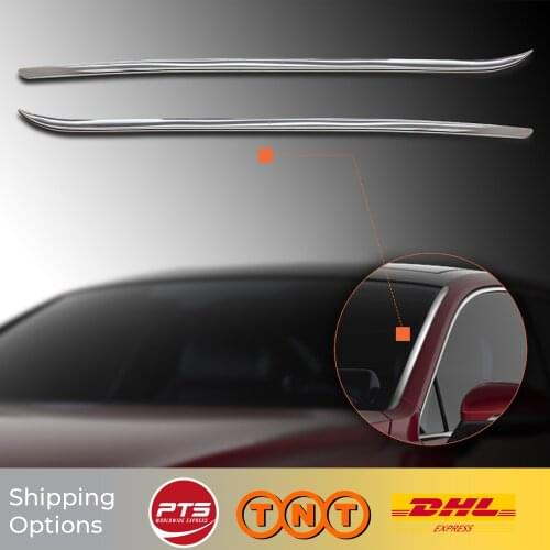 Volkswagen Passat B8 2015 2016 2017 2018 2019 Car Accessories ABS Chrome Windshield Accessory Streamer Body Molding Trim 2 pcs