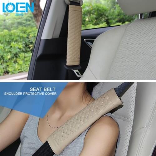 2PCS/Lot High Quality Microfiber Leather Car Seat Belt Cover Protection Shoulder Pad Car-Styling For Universal Cars 4 Colors
