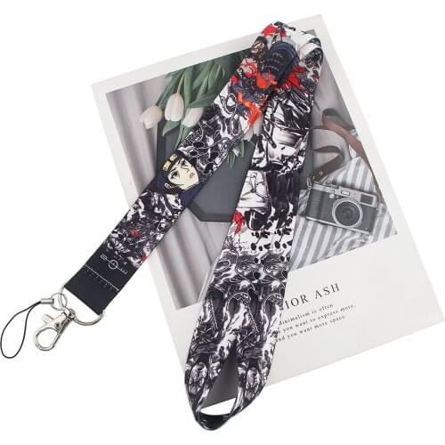 24pcs/lot MD274 DMLSKY Anime Keychain Phone Lanyard Fashion Strap Neck Lanyards for ID Card Phone Keys For Fan Gift