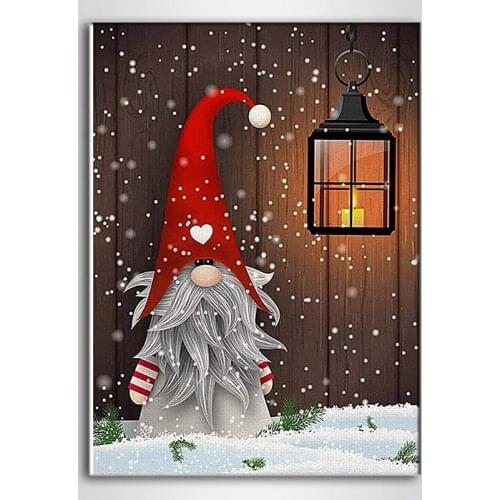 5D DIY Diamond Painting Kits Full Round Drill Diamond Embroidery Cross Stitch Christmas Doll Art Home Decoration Gift for Kids