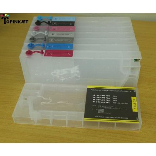 8pcs Compatible ink cartridge with chip Refillable cartridge for Epson Stylus Pro 7600/9600 wide format printer