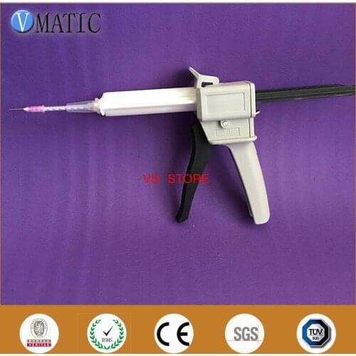 Free Shipping 50 Ml / Cc 10:1 Square End Hand Manual Glue Cartridge Caulking Gun