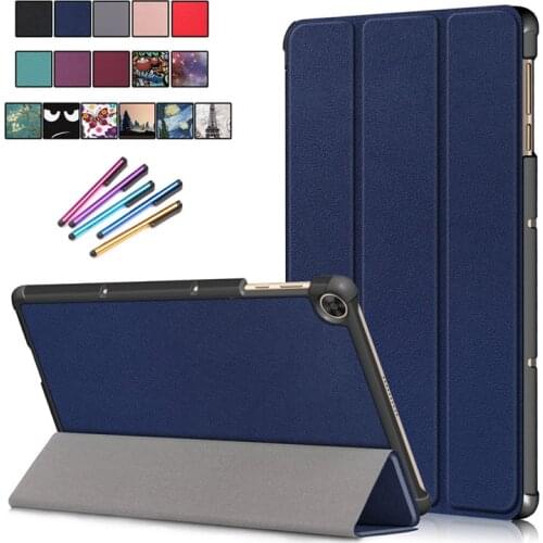 For Huawei Matepad T10s Case 10.1" Tri-Fold PU Leather Stand Tablet For Huawei Matepad T10 Case For Matepad T10 s Cover