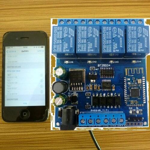 DC 5V 12V 24V 4ch IOS Android Bluetooth-compatible Switch Board Latch Interlock Delay Momentary Multifunction Relay Module