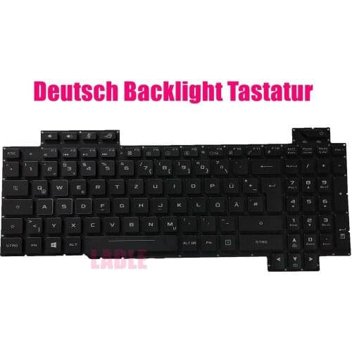 Deutsch Backlight Tastatur for ASUS GL703GM GL703GS