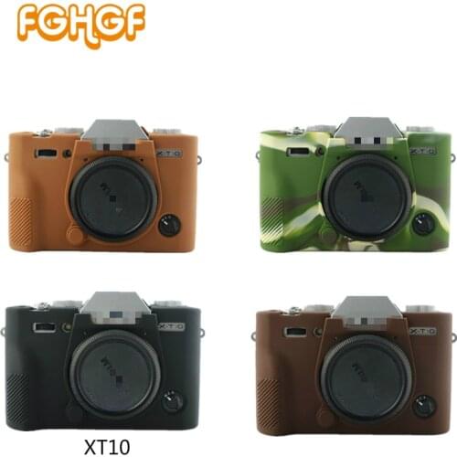 FGHGF Hot Silicone Case For Fujifilm Fuji XT10 X-T10 XT20 XT-20Camera Bag Rubber Body Protective Cover Four color
