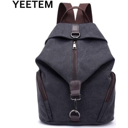 Retro canvas fashion retro leisure travel high-capacity college style student bag multifunctional bag women