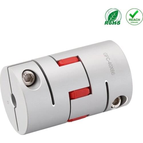 HZCD GFC D20 L25 Aluminum Alloy Plum-Shaped Oldham Elastic Coupling Flexible Shaft Coupler